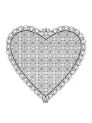 Valentijn hart kleurplaat 10